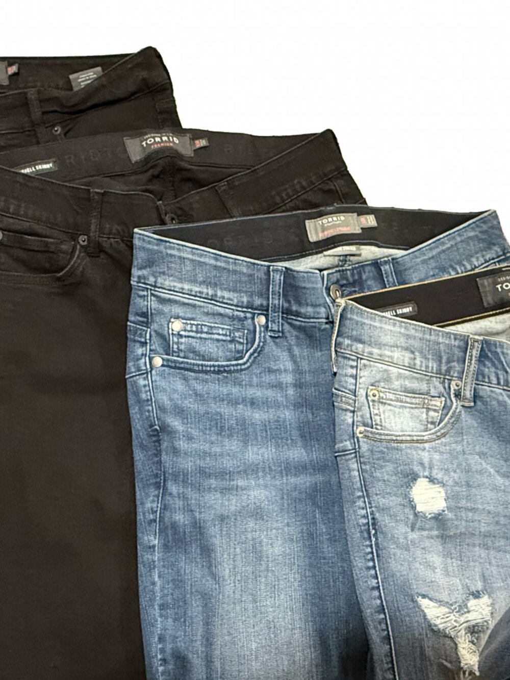 LOT OF 4 Torrid Women's Size 10 Jeans - Bombshell High Rise Skinny Straight Lot